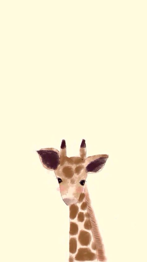 Giraffe Drawing, Funny Giraffe, Girly Wallpapers, Iphone Organization, Cute Giraffe, Animal Posters, Flower Border, Giraffes, Animal Wallpaper