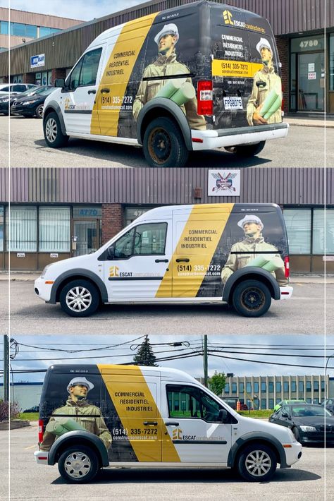 Vehicle Wraps Ideas, Van Graphic Design, Van Design Graphics, Van Wrap Design Ideas, Construction Graphics, Vehicle Graphics Branding, Trailer Wrap, Welding Logo, Van Signage