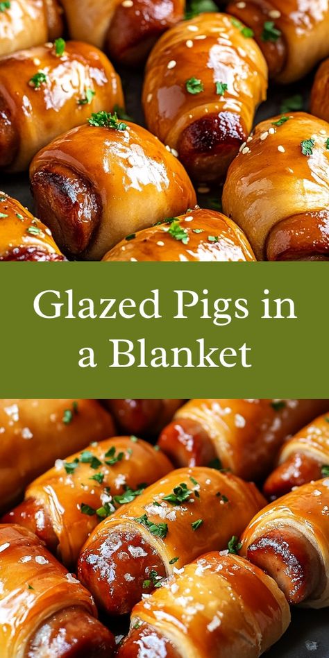 As I prepared the glazed pigs in a blanket for our family game night, laughter filled the kitchen. My partner and kids eagerly helped, their excitement infectious. The savory aroma wrapped us in warmth, creating cherished memories we’d savor together. Seasoned Pigs In A Blanket, Brunch Pigs In A Blanket, Pig In Blanket Recipe, Pig In The Blanket Recipe, Grandma Pats Bacon Rolls, Glazed Pigs In A Blanket Recipe, Polish Pigs In A Blanket Recipe, Smoked Pigs In A Blanket, Pugs In A Blanket Recipe