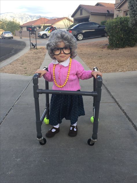 Old Woman Toddler Costume, Old Man And Old Lady Costume, Toddler Old Lady Costume, Old Lady Baby Costume, Baby Old Lady Costume, Costume Old Lady, Old Lady Costume For Kids, Kids Old Lady Costume, Old People Costume