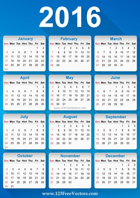 Free Vector Printable 2016 Calendar Template Download . Can be used for business, corporate office, education, home etc.Free Editable 2016 Calendar Template available in Adobe Illustrator Ai 2023 Calendar Hd, 2017 Calendar, Printable Calendar 2022, Calendar Vector, Estimate Template, Office Calendar, 2016 Calendar, Calendar 2018, Calendar Download