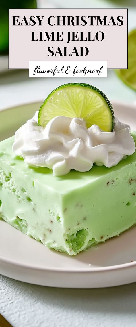 Image for Easy Christmas Lime Jello Salad Vintage Lime Jello Salad, Green Jello Salad With Cottage Cheese, Jello Side Dishes, Molded Jello Salad Recipes, Lime Jello Salad With Cottage Cheese, Lime Jello Salad With Cream Cheese, Green Jello Salad Pineapple, Pistachio Jello Salad, Lime Congealed Salad