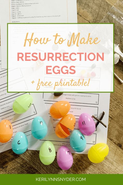 Resurrection Eggs Diy, Diy Resurrection Eggs, Resurrection Crafts, Palm Sunday Decorations, Resurrection Eggs, Palm Sunday Crafts, Christ Centered Easter, Easter Lessons, Easter Sunday School