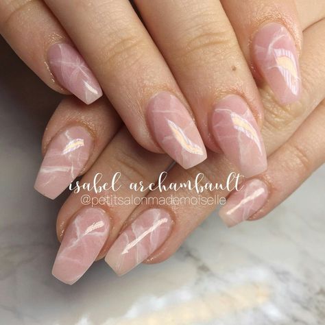 Rose Quartz Nails, Quartz Nails, Milky Nails, Quartz Nail, Stiletto Nails Designs, Pink Nail Art, Trendy Nail Art, Marble Nails, Fabulous Nails