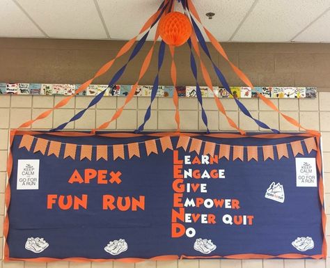 Apex Fun Run, Superhero Vbs, Glow Run, Parent Teacher, Spirit Week, Fun Run, Parents As Teachers, Board Ideas, Bulletin Board