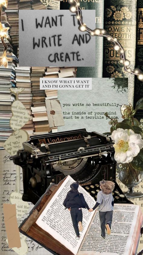 Writer Desk Aesthetic, Author Aesthetic Wallpaper, Writer Moodboard, Writer Academia, Notion Pics, Author Dreams, Journalism Career, Aesthetic Writing, My Future Job