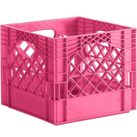 Milk crate shelves