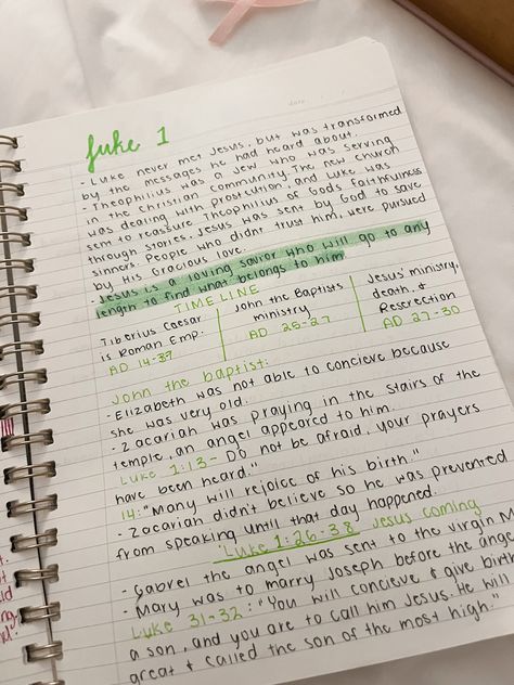 Luke 1 Bible Study Notes, Luke 1 Bible Notes, Luke Bible Study Notes, Luke 1 Bible Journaling, Luke Bible Verses, Luke Bible Journaling, Bible Notes Ideas Notebooks, Luke Bible, Bible Verse Notebook