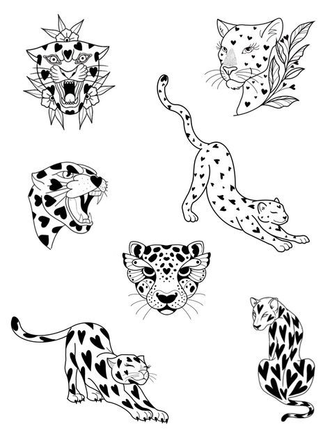 Fine Line Animal Tattoos, Cheetah Tattoo, Leopard Tattoos, Tattoo Stencil Outline, Discreet Tattoos, Little Tattoos, Dope Tattoos, Simplistic Tattoos, Tattoo Design Drawings