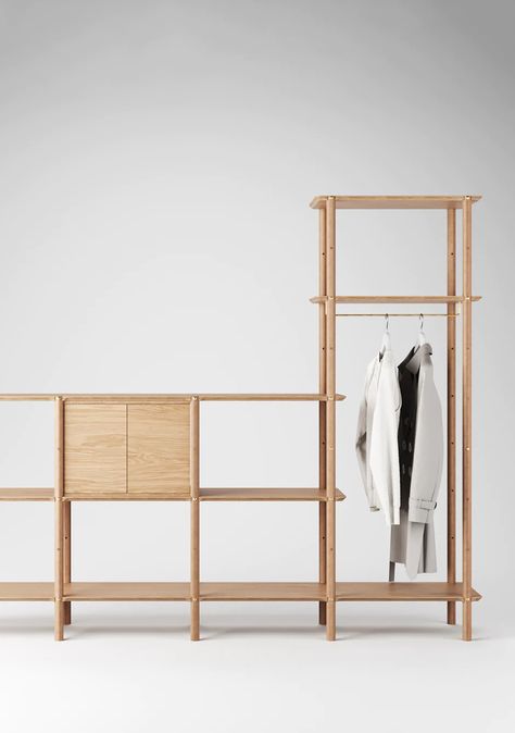 The Japanese aesthetic of shibui draws upon silent, subtle and unobtrusive qualities. Originally released in 2017, Plyroom's Shibui Shelving System was created as a representation of thoughtful, understated flexibility and local design. Since its launch, the Shibui Shelving System has become one of Plyroom's best selli Japanese Storage Solutions, Japanese Storage, Japanese Lifestyle, Shelving Solutions, Fog Linen, Modular Shelving, Hallway Storage, Shelving Systems, Japanese Aesthetic