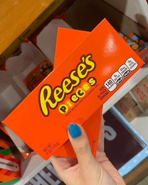 Not to brag or anything... but we added Reese's Pieces to our inventory- YUMMM!!! Come get these theater boxes of peanut butter and chocolate goodness today! Just don't leave them in the car too long- they may melt in this heat! #reesepieces #newitem #theaterbox #reese Reeces Pieces, Santa Board, Reese's Pieces, Peanut Butter Candy, Peanut Butter And Chocolate, This Heat, Reeses Peanut Butter, Candy Bars, Don't Leave