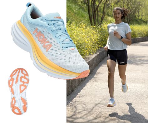 WOMEN'S Womens Hoka Shoes Outfit, Hoka Bondi 8 Women Outfit, Hoka Shoes Woman Outfit, Draw Running, Amsterdam Outfits, Thrifting Manifestation, Amber Christmas, Running Inspo, Drawing Shoes