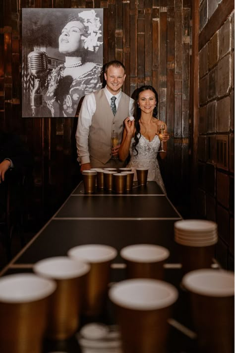 Fun Ideas for Wedding Reception Fun Ideas For Wedding, Wedding Beer Pong, Savannah Ga Wedding, Pond Wedding, Ideas For Wedding Reception, Wedding Reception Games, Wedding After Party, Surprise Wedding, Ireland Wedding