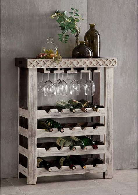 Estilo Colonial Acacia Muebles macizos Madera Maciza Botellero para Vino Mango Macizo Colonial De Madera Maciza Muebles Antiguo Castillo #277: Amazon.es: Hogar Rustic Bar Cabinet, Wine Rack Inspiration, Diy Wine Rack Projects, Wine Rack Projects, Wine Rack Plans, Wine Rack Design, Pallet Wine Rack, Rustic Wine Racks, Project Table