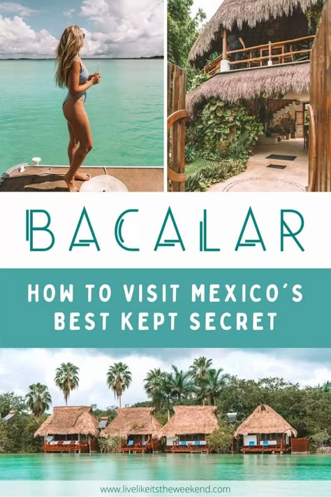 Places To Go In Mexico, Mexico Architecture Mexican Style, Best Places In Mexico To Travel, Best Mexico Destinations, Bacalar Lagoon Mexico, Best Places In Mexico, Best Places To Visit In Mexico, Places To Travel In Mexico, Mexico Vacation Spots