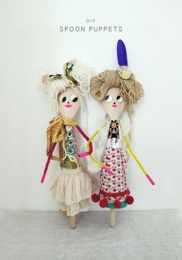 Fun Puppet Making Ideas for Kids Spoon Puppets, Wooden Spoon Puppets, Wooden Spoon Crafts, Spoon Craft, Puppets For Kids, Puppets Diy, Spoon Crafts, Puppet Crafts, Puppet Making