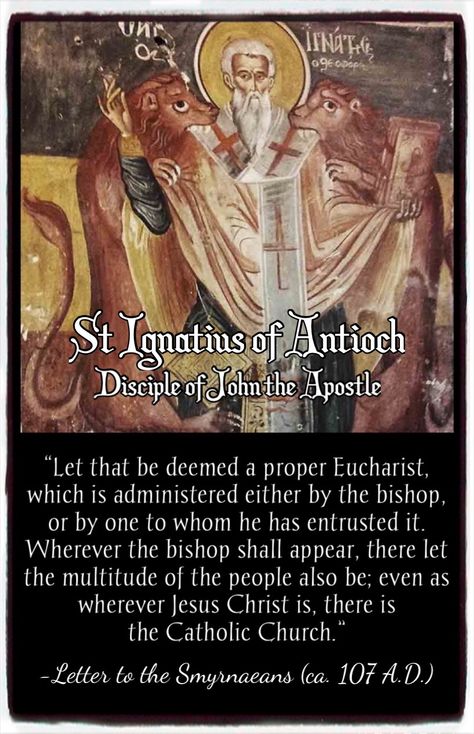 St Ignatius Of Antioch Quotes, St Ignatius Of Antioch, Saint Ignatius, Christian Spirituality, Ignatius Of Antioch, Early Church Fathers, Apostle John, The Apostles, Holy Quotes