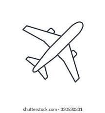 Airplane Outline Images, Stock Photos & Vectors | Shutterstock Small Plane Drawing, Airplane Drawing Cute, How To Draw An Airplane Easy, Plane Outline Tattoo, Aeroplane Drawing Easy, Airplane Outline Tattoo, Cute Airplane Drawing, How To Draw Airplane, How To Draw An Airplane