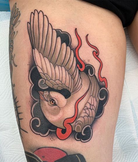 Done @hardcore_ink_kassel @feelfarbig @neotraditionaleurope #neotrad #neotraditional #neotraditionaltattoo #werbung… Neo Traditional Dove Tattoo, Rosé Legs, Trad Tattoos, Traditional Tattoo Old School, Dove Tattoo, Finger Tats, Geometric Tattoo Arm, Tattoo Culture, Different Tattoos