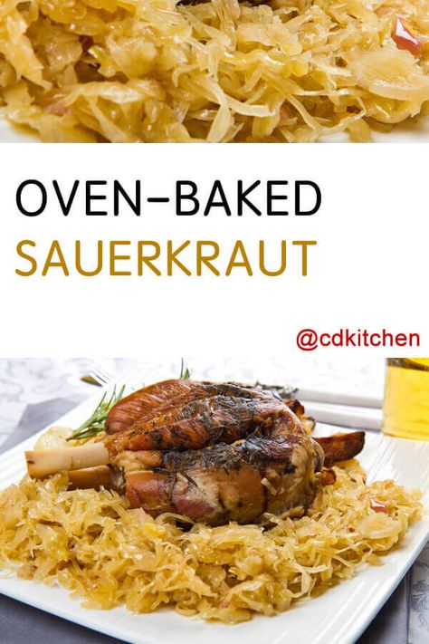 Baked Sauerkraut, Cooking Sauerkraut, German Sauerkraut Recipe, Fry Potatoes, Veggie Pot Pie, German Food Authentic, Sauerkraut Recipe, Kielbasa Recipes, Brown Sugar Recipes