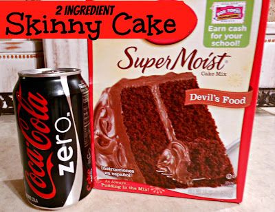 Diet Soda Cake, Diet Coke Cake, Weight Watchers Cake, 2 Ingredient Cakes, Cake Mix And Soda, Coke Cake, Diet Cake, Low Cal Dessert, Soda Cake