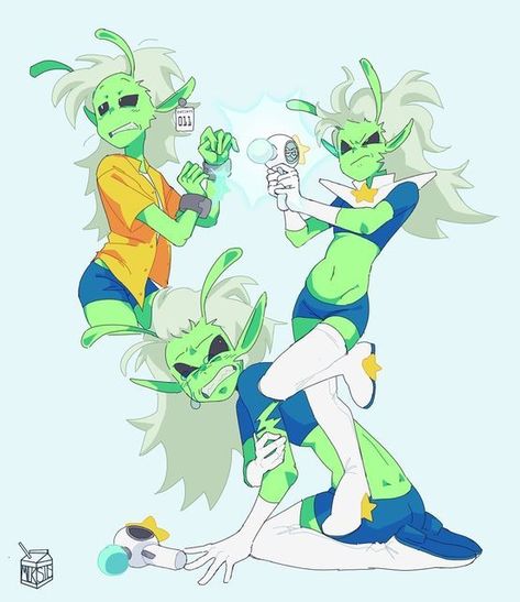 Alien Guy Concept Art, Space Buns Character Design, Cute Alien Outfits, Alien Art Design, Green Alien Character Design, Outfits To Draw Ocs In, Alien Antenna Drawing Reference, Cute Alien Concept Art, Alien Design Art