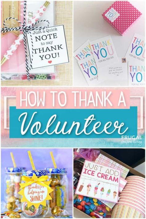 National Volunteer Week falls in April. For spring or any other time of the year, enjoy these parent Volunteer Gifts Ideas with printable gift tags to show how you appreciate your volunteers. Say thank you with these random acts of kindness and parent gift ideas. #FrugalCouponLiving #NationalVolunteerWeek #giftideas #volunteers Thank You Gifts For Volunteers Church, Thank You For Volunteers, School Volunteer Appreciation Ideas, Thank You Volunteer Gifts, Volunteer Thank You, Volunteer Thank You Gift Ideas, Thank You Gifts For Volunteers, Small Thank You Gift Ideas, Volunteer Gift Ideas