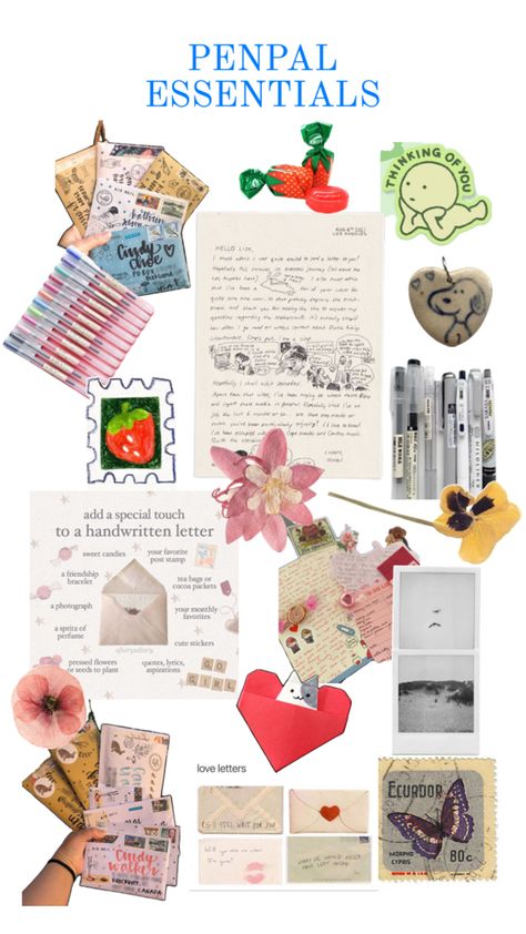 penpal starter kit Penpal Aesthetic Ideas, Pen Pal Gifts Care Packages, Pen Pal Ideas For Adults, Penpals Ideas, Pen Pal Letter Ideas, Penpal Inspiration, Penpal Ideas Letters Inspiration, Penpal Printables, Penpal Aesthetic