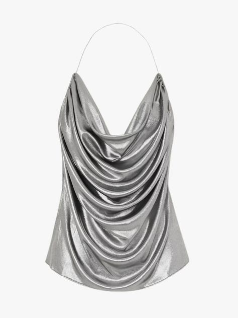 Going-Out Tops Are Officially Back—Shop 22 of the Best Options Here | Vogue Silver Outfits, Halter Neck Top, Silver Tops, Going Out Tops, Party Tops, Star Girl, Net A Porter, Pretty Outfits, Fashion Inspo Outfits