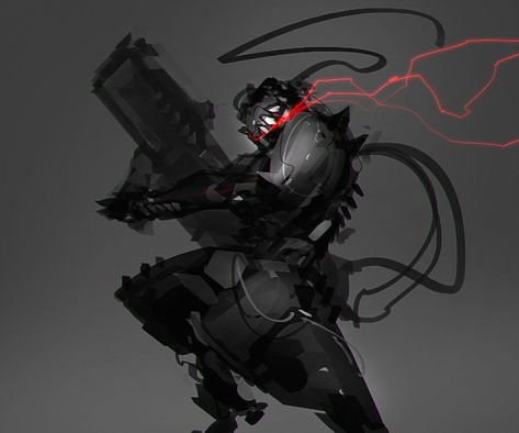 ArtStation - ULysses Destroyer, Benedick Bana Hank Madness Combat, Cyborgs Soldier, Art Journal Challenge, Sci Fi Character Design, Cyberpunk Rpg, Futuristic Armor, Cyborgs Art, Sci Fi Design, Alien Character