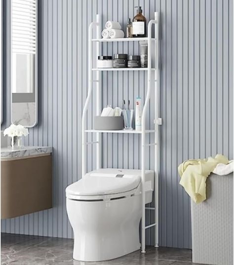 TOILET STORAGE RACK Number of shelves: 3 Special features: Adjustable Shape: Trapezoid Age range (description): Adult Finish type: Smooth Length: 2'10 Width: 10.5' Height: 2' https://easytopocket.myshopify.com/collections/trending-now/products/toilet-storage-rack #sale #portable #shelves #movable #spaceutilizer #SmartHome #onlineshopping #easytopocket Bathroom Organization Shelves, Portable Shelves, Toilet Storage Rack, Toilet Rack, Over Toilet Storage, Over The Toilet Storage, Storing Towels, Bathroom Space Saver, Over The Toilet