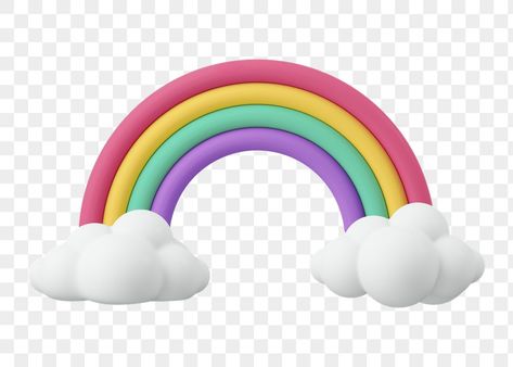 3d Stickers Png, Astronaut Cake Topper, Rainbow Photos, Astronaut Cake, Rainbow Icon, Cloud And Rainbow, Baskin Robbins Ice Cream, 3d Aesthetic, 3d Rainbow