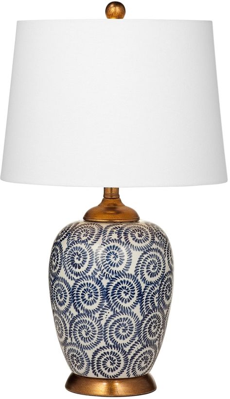 Bassett Mirror Lawton Table Lamp,afflink, #bestlamp#bestfurnitures#interiorideas Blue And White Lamps, Navy Table, Navy Blue Decor, Blue Table Lamp, Unique Table Lamps, Pottery Lamp, Blue Lamp, Large Lamps, Nightstand Lamp