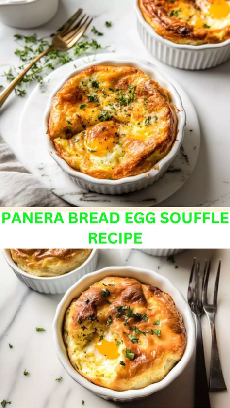 Enjoy a delightful Panera Bread egg souffle recipe that’s easy to make and perfect for a hearty breakfast or brunch. Indulge in its creamy goodness! Copycat Panera Egg Souffle, Egg Suffle Recipe Breakfast, Souflee Recipes Panera, Panera Cheese Souffle Recipe, Panera Bagel Recipe, Panera Souffle Recipe Copycat, Copycat Panera Souffle, Panera Bread Egg Souffle Recipe, Panera Spinach Artichoke Souffle