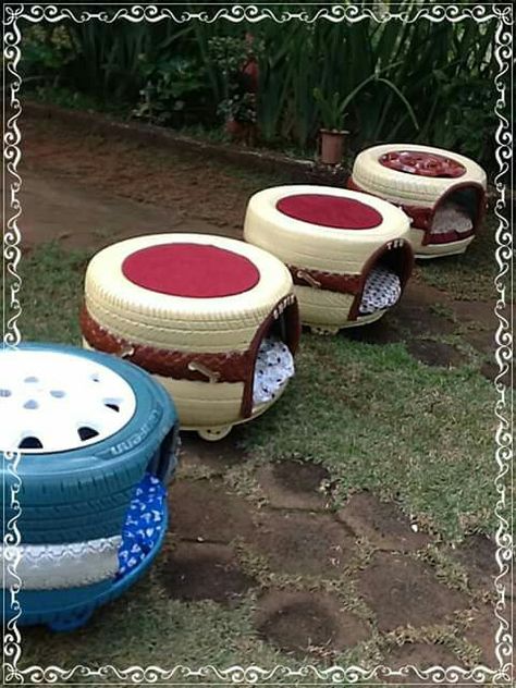 Outdoor Cat Shelter, Dog Backyard, Hamsters As Pets, Tire Art, Dog Grooming Salons, Cute Ferrets, Cat Sanctuary, Dog Clothes Diy, Pet Hotel