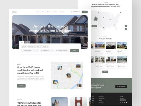 Real Estate Landing Pages, Hotel Website Design, Dribbble Design, Website Mockup, Stadium Design, Mini Printer, Homepage Design, Hotel Website, Web Ui Design