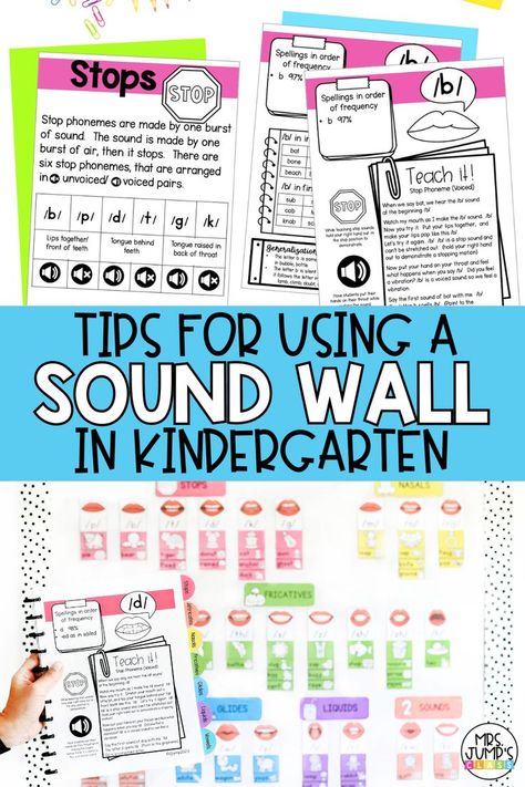 Are you interested in swapping out your word wall with a Science of Reading sound wall? Are you not sure where to start? Check out this post for sound wall tips! It's full of resources and tips for using a sound wall in kindergarten. Science Of Reading Sound Wall, Fundations Kindergarten, Word Wall Kindergarten, Sound Wall, Tricky Words, Spelling Patterns, Phonics Instruction, Science Of Reading, Kindergarten Class