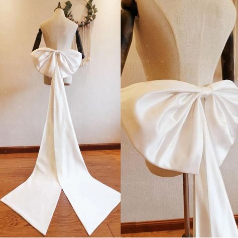 Big Satin Bow Wedding Dress Knots Removeable Bride Dresses Accessories white | eBay Wedding Dress With Big Bow On Back, Wedding Dress With Bow On Back, Big Bow Wedding Dress, Wedding Dresses With Bows, Satin Wedding Dress With Bow, Wedding Dress With Big Bow, Bow Back Wedding Dress, Wedding Dresses With Bow, Wedding Dress Bow