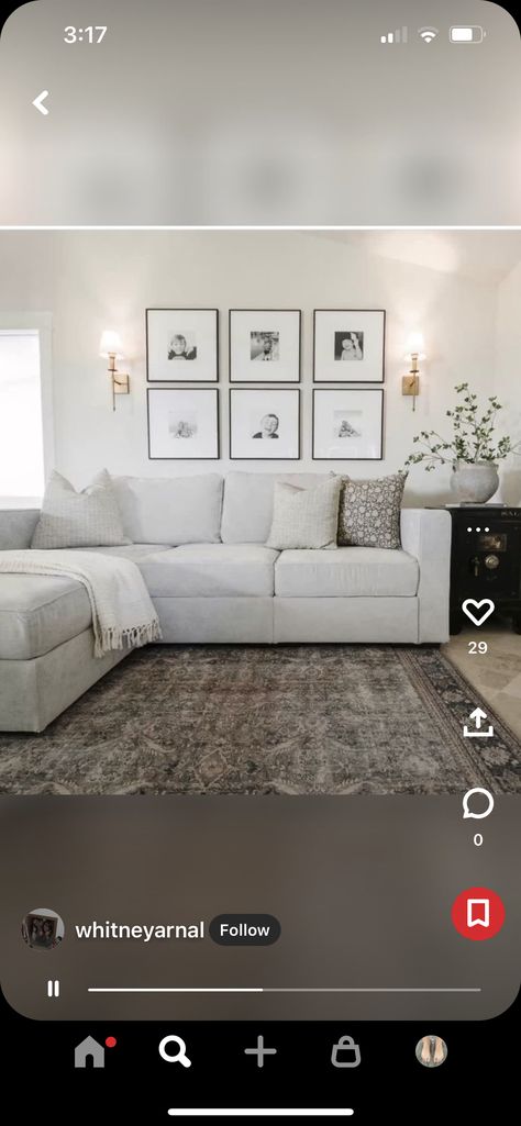 Black Frames Above Couch, Long Wall Above Couch Decor, Over The Couch Picture Display, Living Room Photo Wall Ideas Above Couch, Picture Frame Above Couch, What To Put Above Couch, Pictures Over Sofa, Behind Couch Decor Wall, Blank Wall Behind Couch