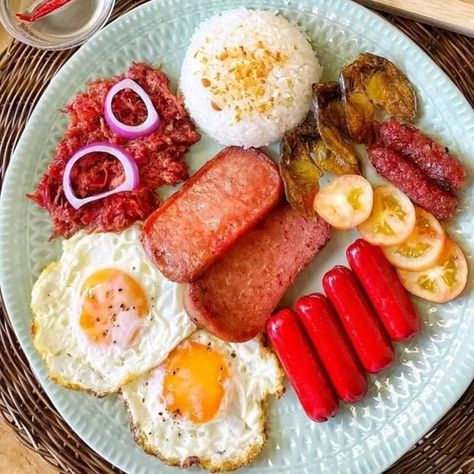 Pinoy Breakfast, Phillipino Food, Filipino Breakfast, Filipino Street Food, Philippines Food, Breakfast Plate, Pinoy Food, Breakfast Meal Prep, Lunch Menu