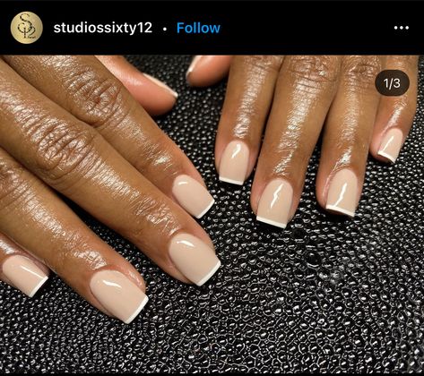 Short Light Brown Nails, Brown Nails On Brown Skin, Short Manicured Nails, Nude And Gold Nails, Light Brown Nails, Nails On Brown Skin, Fall Nail Colors Opi, Mail Inspo, Bday Nails