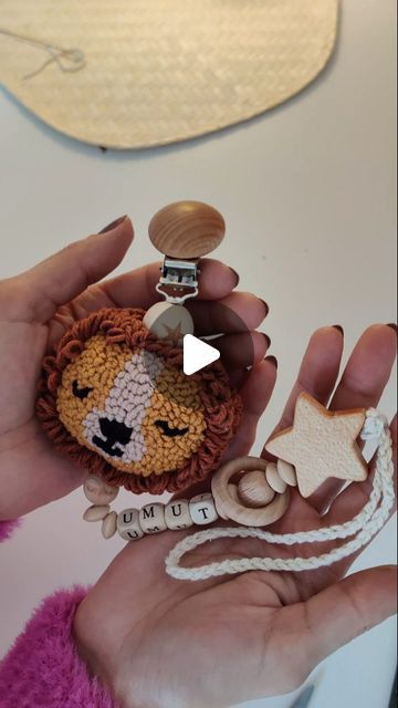 Meliha Erkul Akın | Hello ❤
 I wanted to do it with you while making a pacifier holder. It was a small and quick video 😍 
Now he will set off to reach his... | Instagram Pacifier Holder, Needle Punch, Punch Art, Punch Needle, Quick Saves, Instagram, Art