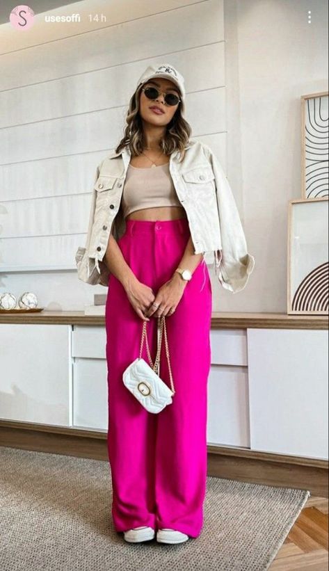 Rate This 2024 clothing trends for women ideas From ⭐1~10. SAVE & FOLLOW i will update everyweek. Music Wallpapers, Elegante Casual, Outfit Trends, Pink Pants, Soul Music, Colourful Outfits, Looks Style, Look Chic, Outfits Casuales