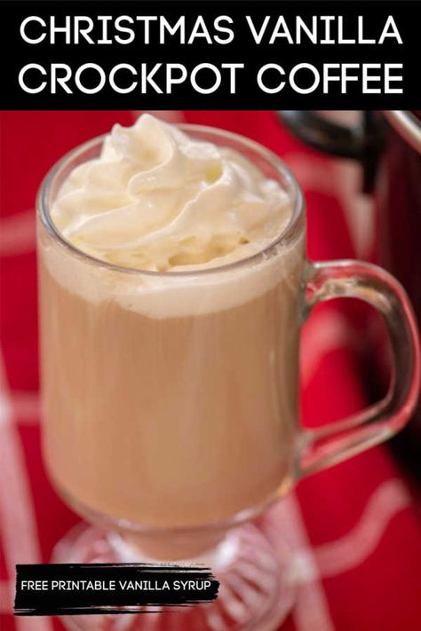 Slow Cooker Coffee Drinks, Crockpot Coffee Drinks, Crockpot Latte Recipes, Christmas Coffee Punch, Crockpot Coffee, Coffee Concoctions, Christmas Crockpot, Christmas Morning Coffee, Slow Cooker Drinks