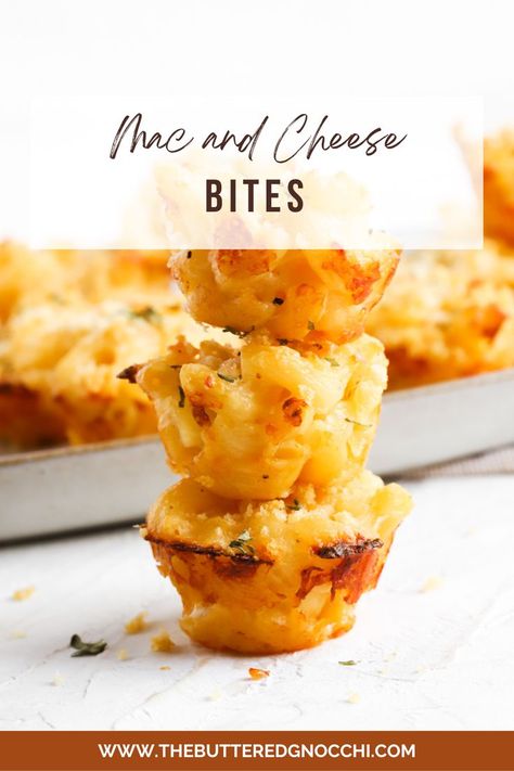 Mac and Cheese Bites Mac And Cheese Bites Recipe, Food For Thanksgiving, Macaroni And Cheese Bites, Mac Cheese Bites, Homemade Macaroni And Cheese, Cheese Bites Recipe, Mac And Cheese Bites, Bacon Quiche, Mini Bites