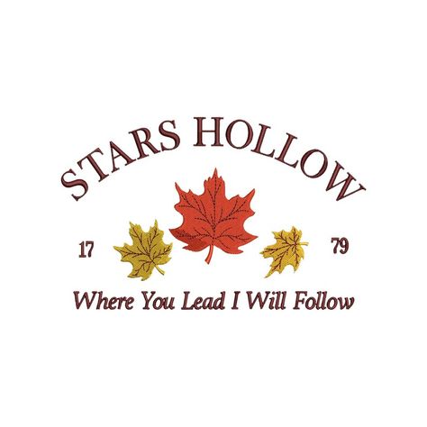 Stars Hollow Connecticut, Stars Hollow, Machine Embroidery Projects, Shirts Design, Girl Inspiration, Classic Logo, 로고 디자인, Embroidery Projects, Machine Embroidery Design