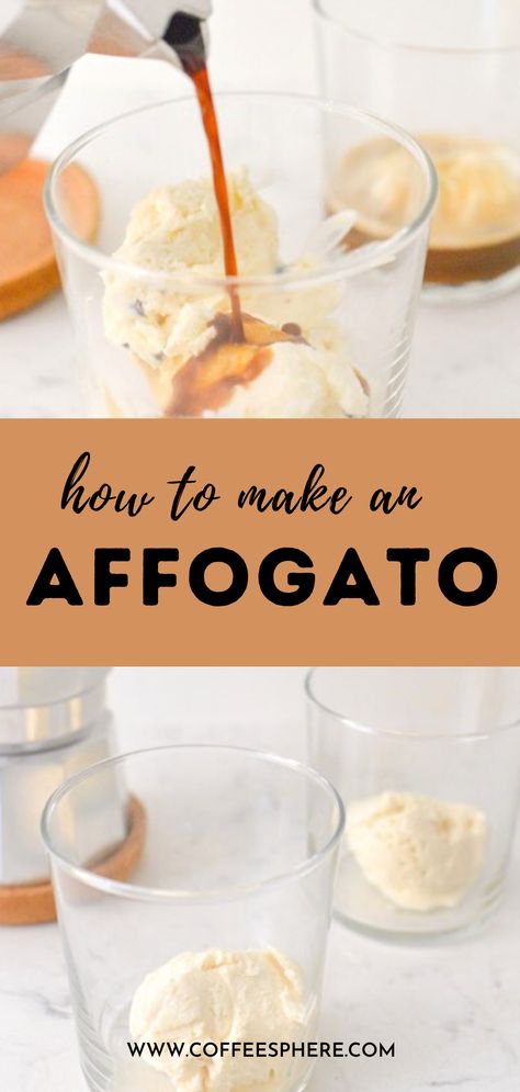 Espresso Over Ice Cream, Espresso Dessert Recipes, Cake Truck, Bistro Ideas, Coffee And Ice Cream, Espresso Dessert, Vanilla Gelato, Espresso Ice Cream, Affogato Recipe