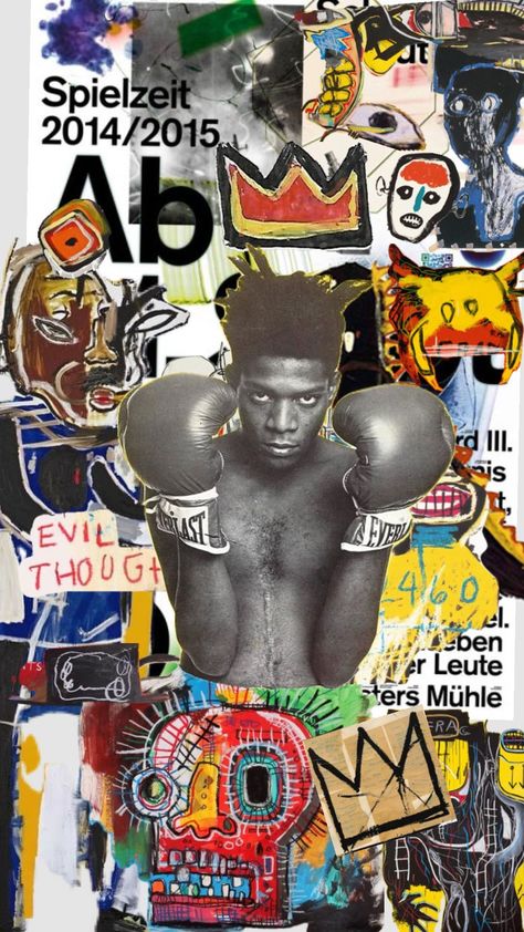 🎱#jeanmichelbasquiat #basquiat #streetart Jean Michel Basquiat, Jean Michel, Street Art, Create Yourself, Collage, Art