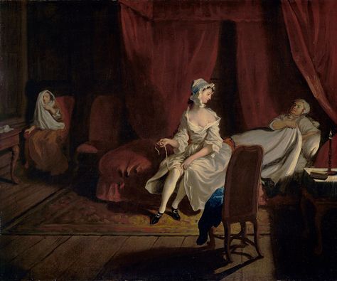 Pamela in the bedroom 1743 Joseph Highmore Fashion History Timeline, 18th Century Paintings, Tate Britain, Georgian Era, European Paintings, Historical Images, In The Bedroom, Art Uk, The Bedroom