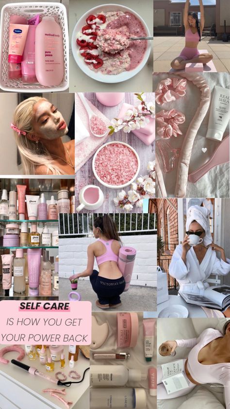 It Girl Skincare, Goal Vision Board, Bows Aesthetic, Pink Lifestyle, Pink Pilates, Kate Somerville, Pilates Princess, Pink Aura, Healthy Lifestyle Motivation